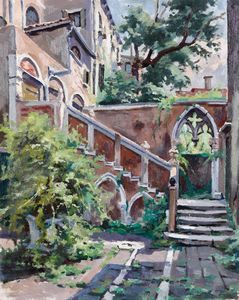 Vasco Menegozzo - Cortile di Palazzo Contarini della Porta di Ferro, Venezia
