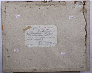 Angiolo Tricca : Caricature di Cecioni e Ussi, 1857  - Asta Dipinti del XIX-XX secolo - Associazione Nazionale - Case d'Asta italiane