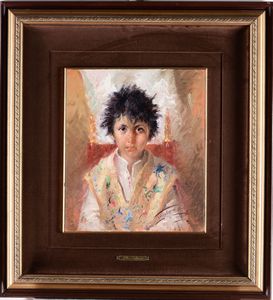 Lucio Tafuri : Fanciulli  - Asta Dipinti del XIX-XX secolo - Associazione Nazionale - Case d'Asta italiane