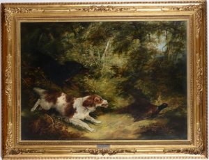 George Smith Armfield : Caccia con cani  - Asta Dipinti del XIX-XX secolo - Associazione Nazionale - Case d'Asta italiane