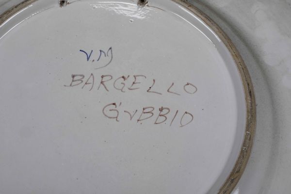 Coppia di piatti<BR>Gubbio (?), XX secolo  - Asta Ceramiche - Associazione Nazionale - Case d'Asta italiane