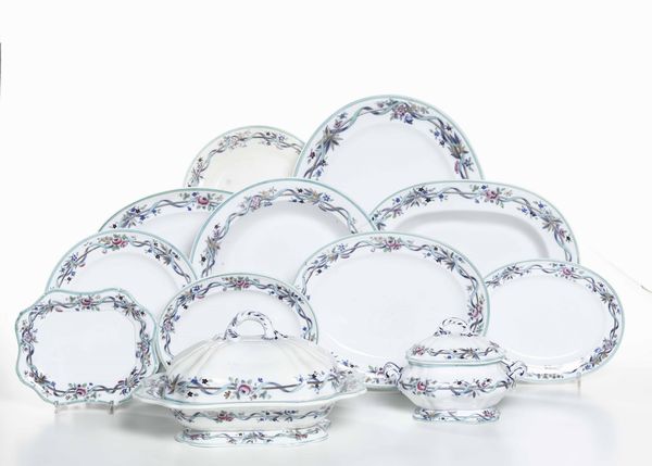 Servizio da tavola<BR>Inghilterra, XX secolo  - Asta Ceramiche - Associazione Nazionale - Case d'Asta italiane