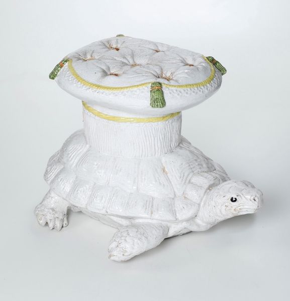 Sedile da giardino a forma di tartaruga<BR>Italia, terzo quarto del XX secolo  - Asta Ceramiche - Associazione Nazionale - Case d'Asta italiane