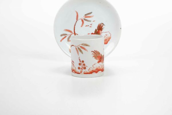 Una tazza e un piattino<BR>Doccia, Manifattura Ginori, inizi del XIX secolo  - Asta Ceramiche - Associazione Nazionale - Case d'Asta italiane