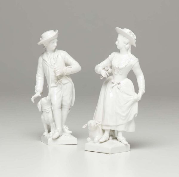 Coppia di figurine Berlino, XIX secolo  - Asta Ceramiche - Associazione Nazionale - Case d'Asta italiane