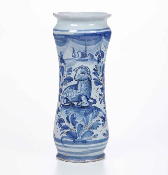 Albarello<BR>Napoli, XIX secolo  - Asta Ceramiche - Associazione Nazionale - Case d'Asta italiane