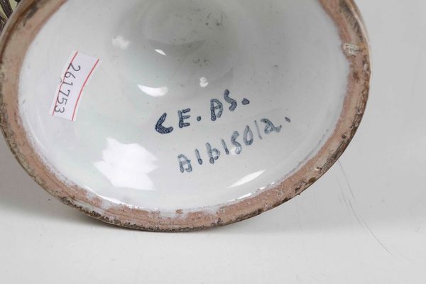 Vaso con coperchio<BR>Albissola, Manifattura Ceramisti Associati, seconda met� del XX secolo  - Asta Ceramiche - Associazione Nazionale - Case d'Asta italiane