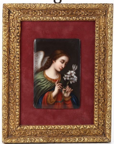 Placca<BR>Ambito tedesco, fine del XIX secolo  - Asta Ceramiche - Associazione Nazionale - Case d'Asta italiane