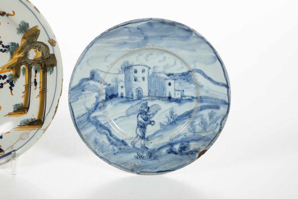 Piatto<BR>Savona, seconda met del XVIII secolo  - Asta Ceramiche - Associazione Nazionale - Case d'Asta italiane