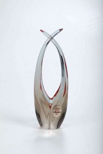 Piccolo vaso <BR>Francia, Manifattura di S�vres, seconda met� XX secolo  - Asta Ceramiche - Associazione Nazionale - Case d'Asta italiane