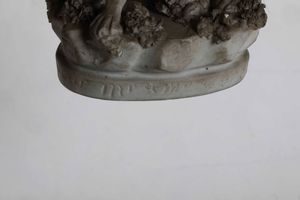 Coppia di figurine.<BR>Probabilmente veneto, fine XVIII inizio XX secolo  - Asta Ceramiche - Associazione Nazionale - Case d'Asta italiane
