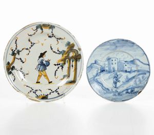 Piatto<BR>Savona, seconda met del XVIII secolo  - Asta Ceramiche - Associazione Nazionale - Case d'Asta italiane