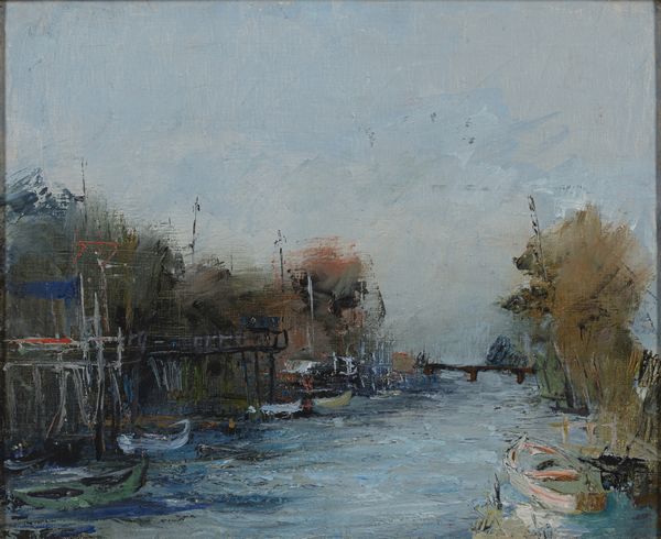 SPILIMBERGO ADRIANO (1908 - 1975) : Canale a Follonica.  - Asta Asta 418 | ARTE MODERNA E CONTEMPORANEA Online - Associazione Nazionale - Case d'Asta italiane