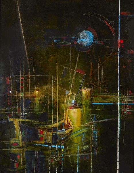 KONTOPOULOS ALECOS (1904 - 1975) : Le bateau  la lune.  - Asta Asta 418 | ARTE MODERNA E CONTEMPORANEA Online - Associazione Nazionale - Case d'Asta italiane