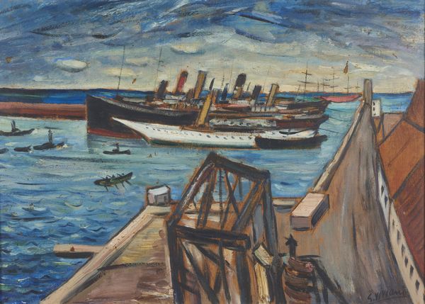 VIVIANI GIUSEPPE (1898 - 1965) : Porto.  - Asta Asta 418 | ARTE MODERNA E CONTEMPORANEA Online - Associazione Nazionale - Case d'Asta italiane