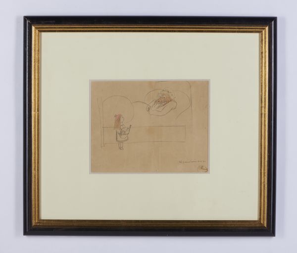 PASCIN JULES (1885 - 1930) : La grand-mre.  - Asta Asta 418 | ARTE MODERNA E CONTEMPORANEA Online - Associazione Nazionale - Case d'Asta italiane