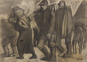SIRONI MARIO (1885 - 1961) - Figure e paesaggio.