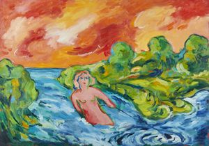 GERMANA' MIMMO (1944 - 1992) - La Pesca.