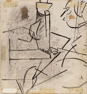 ROSAI OTTONE (1895 - 1957) : Studio per 'Nostalgie'.  - Asta Asta 418 | ARTE MODERNA E CONTEMPORANEA Online - Associazione Nazionale - Case d'Asta italiane