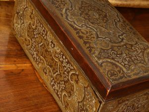 Scatola boulle porta t in legno e metallo  - Asta Due collezioni pisane - Associazione Nazionale - Case d'Asta italiane