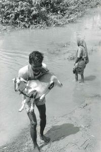 Chris Steele Perkins - Bangladesh, the bridge was washed away by the floods last year