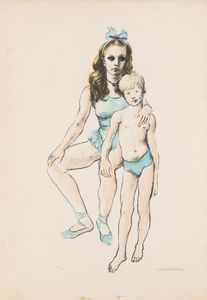 Francesco Messina - Ballerina e bambino