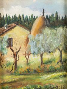 Alessandro Sani - Casolare con pagliaio