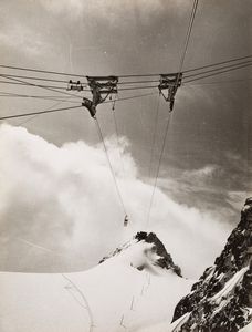 Aldo Moisio - Viaggio inaugurale della cabinovia del Monte Bianco
