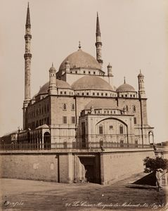 Félix Bonfils - Le Caire, Mosquée de Mohamet Ali ; Mosquée de sultan Kaoulun exterièur