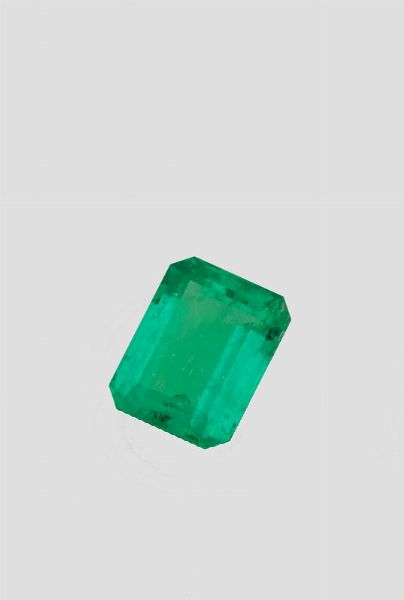Smeraldo Colombia di ct 14,01  - Asta Fine Jewels - Associazione Nazionale - Case d'Asta italiane