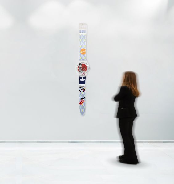 Swatch : Maxi orologio da parete - Hello Petula (MGW136)  - Asta Swatch  - Associazione Nazionale - Case d'Asta italiane