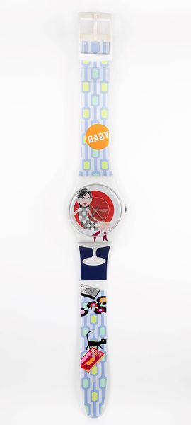 Swatch : Maxi orologio da parete - Hello Petula (MGW136)  - Asta Swatch  - Associazione Nazionale - Case d'Asta italiane