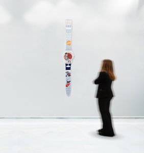 Swatch : Maxi orologio da parete - Hello Petula (MGW136)  - Asta Swatch  - Associazione Nazionale - Case d'Asta italiane