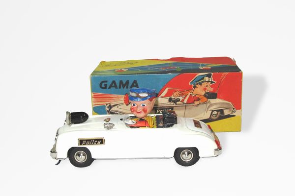 Gama : Auto della polizia  - Asta Giocattoli d'Epoca - Associazione Nazionale - Case d'Asta italiane