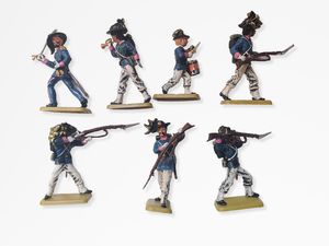 Landi - Bersaglieri risorgimentali serie composta da 7 pezzi