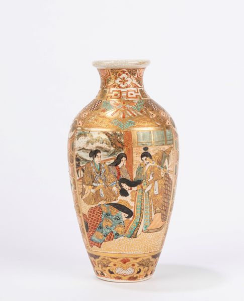 Vasetto in ceramica Satsuma. Giappone, periodo Meiji (1868-1912)  - Asta Incanti d'Asia - Associazione Nazionale - Case d'Asta italiane