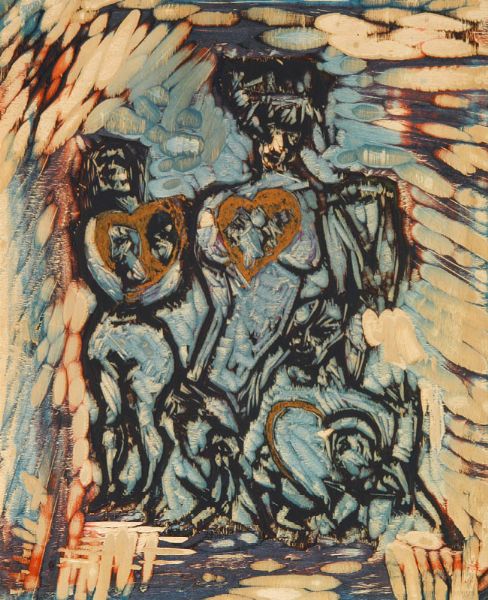 MINO MACCARI : Figure  - Asta Asta Estiva di Arte Moderna e Contemporanea - Associazione Nazionale - Case d'Asta italiane