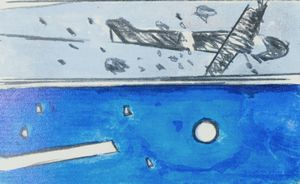 FRANCO ANGELI : Porta rossa  - Asta Asta Estiva di Arte Moderna e Contemporanea - Associazione Nazionale - Case d'Asta italiane