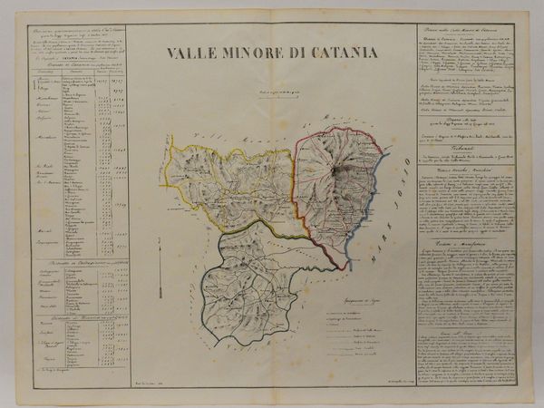 Carte geografiche di Catania e Siracusa  - Asta Deballage. Occasioni all'asta - Associazione Nazionale - Case d'Asta italiane