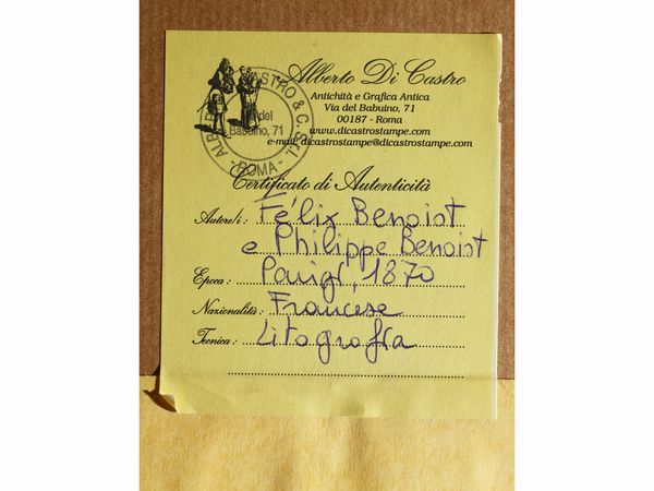 Due litografie  - Asta Deballage. Occasioni all'asta - Associazione Nazionale - Case d'Asta italiane