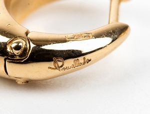 POMELLATO: paio di orecchini pendenti in oro, quarzo fume' e diamanti  - Asta Gioielli, orologi, argenti e penne - Associazione Nazionale - Case d'Asta italiane