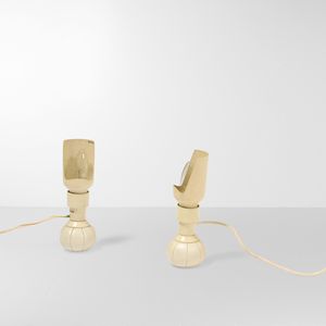 GINO SARFATTI - Coppia di lampade da tavolo mod. 600/g