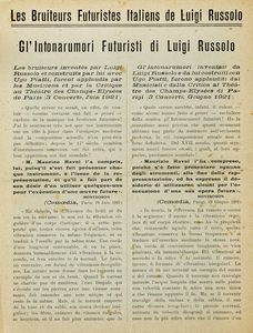 Luigi Russolo - Les bruiteurs futuristes italiens de Luigi Russolo. Gl'Intonarumori Futuristi di Luigi Russolo.
