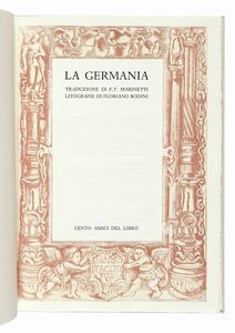 PUBLIUS CORNELIUS TACITUS - La Germania. Traduzione di Filippo Tommaso Marinetti.