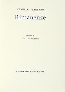 CAMILLO SBARBARO - Rimanenze.