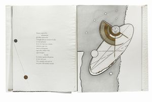 MARIO LUZI : Vetrinetta accidentale.  - Asta Autografi e manoscritti, Futurismo, libri del Novecento e libri d'artista [Parte I] - Associazione Nazionale - Case d'Asta italiane