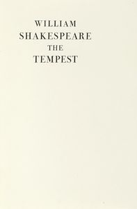 WILLIAM SHAKESPEARE - The Tempest.