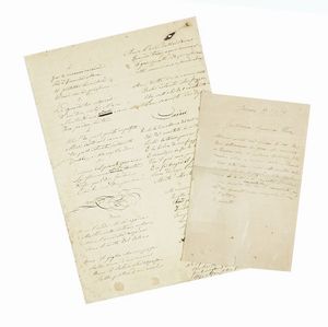 AMILCARE PONCHIELLI - 4 lettere autografe firmate inviate alla soprano Teresina Brambilla.