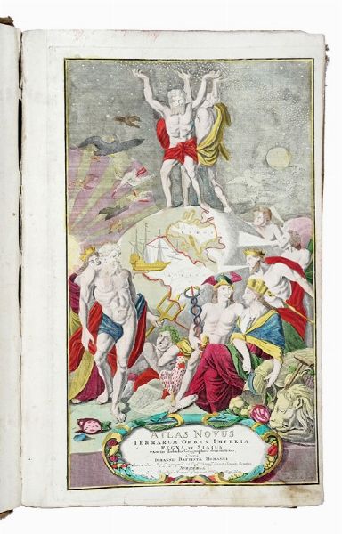 JOHANN BAPTIST HOMANN : Atlas Novus terrarum orbis imperia [...] Somannischer Atlas von Sundert Landfarten.  - Asta Libri a stampa dal XV al XIX secolo [Parte II] - Associazione Nazionale - Case d'Asta italiane