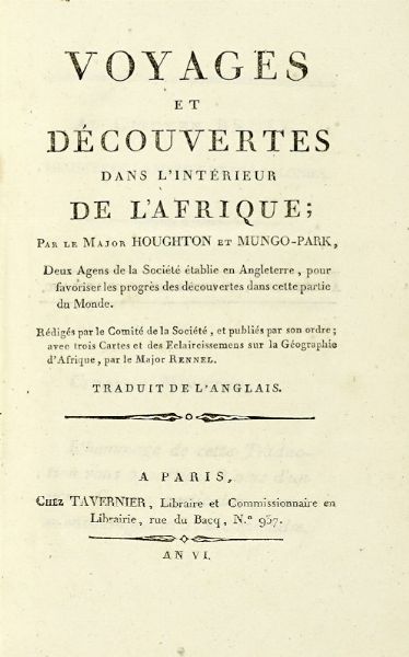 JEAN BAPTISTE LABAT : Nouvelle relation de l'Afrique occidentale: contenant une description exacte du Senegal & des Pais situes entre le Cap-Blanc... Tome premier (-V).  - Asta Libri a stampa dal XV al XIX secolo [Parte II] - Associazione Nazionale - Case d'Asta italiane
